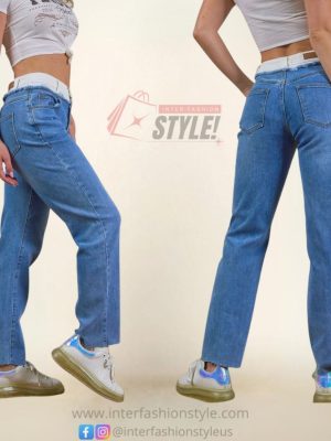 Jeans doble pretina stretch