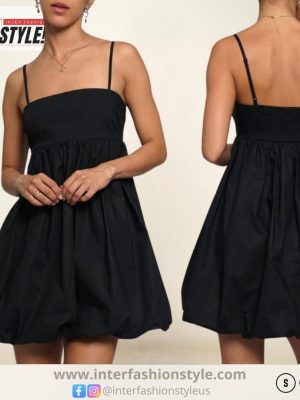 Vestido Estilo Globo negro